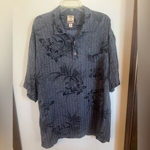 VTG Tommy Bahama 3 button shirt XL